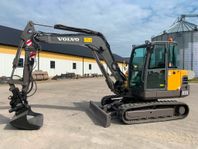 Volvo EC55C grävmaskin, rototilt, c-smörj