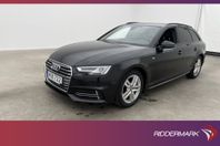 Audi A4 2.0 TDI 190hk S-Line Sensorer Halvskinn Välservad