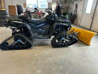 CAN-AM Outlander 1000 Max XTP med bandsats, plog och sandspr