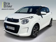 Citroën C1 1.2 VTi 82hk Värmare Farthållare Bluetooth Låg-sk