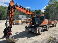 Hjulgrävare Doosan DX160W-5 med tillbehör