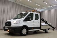 Ford Transit 350 TDCi 155HK Dubbelhyt Flak Kranbil Leasebar