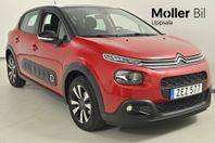 Citroën C3 1.2, 110Hk, PureTech, Automat, P-sensorer bak, Mi