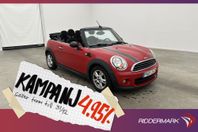 MINI One Cabriolet 1.6 98hk Sensorer Navigati 4,95% Ränta