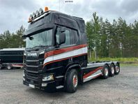 Lastväxlare, Scania R650 8x4, Hiab (Se video)