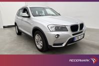 BMW X3 xDrive20d 184hk Värmare Sensorer Dragkrok Välservad