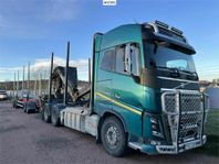 Volvo FH16 Timmerbil med släp och kran