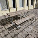 BÄNKBORD, picknickbord - Galvaniserad
