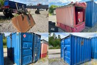 Egentillverkad skopa, Skal med kapell & Container