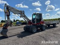 Grävmaskin Take-Job Takeuchi TB295W med kärra