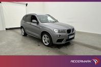 BMW X3 xDrive20d 184hk M-Sport HiFi Pano Skinn Sensorer