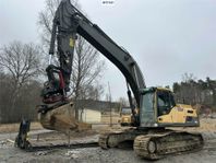 Bandgrävare Volvo EC300DL Med rotor, grävsystem och skopor S