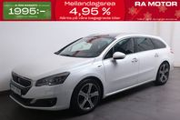 Peugeot 508 2,0 BlueHDi EAT 180hk SW HUD Pano Kamera Drag