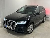 Audi Q7 3.0 TDI 272Hk Quattro S-Line 7 Sits Pano BOSE 360°