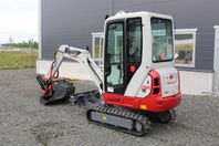 Ny Minigrävare Takeuchi TB320 Direktinfäst Rototilt 3 skopor