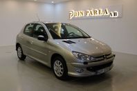 Peugeot 206 5-dörrar 1.4 XS Lågmil Bränslesnål Ny Besiktad