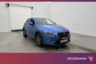 Mazda CX-3 SKYACTIV-G 120hk Optimum BOSE HUD Kamera Skinn