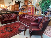 Engelsk chesterfield soffgrupp