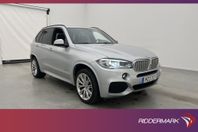 BMW X5 xDrive40d M Sport 7-sit Pano H/K Fjärr-värm Navi Drag