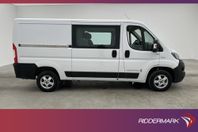 Fiat Ducato Dubbelhytt L2 M-Värmare Dragkrok B-Kamera 7-Sits