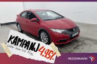 Honda Civic 142hk Sport M/K-Värmare Kamera Drag 4,95% Ränta