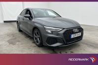 Audi A3 Sedan 35 TFSI S Line Cockpit Svart-Optik Kamera