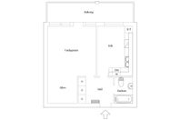 Bostad uthyres - lägenhet i Lund - 1.5 rum, 37m²