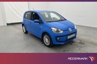 Volkswagen UP! eco 68hk High up! Sensorer Farthållare