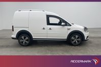 Volkswagen Caddy Alltrack 4M Värmare 2x Dörr Lådor Drag