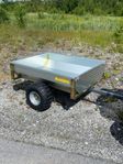 -- TIPPVAGN ATV 500 KG MED GALVAD DURKPLÅT Monterad o klar