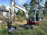 Minigrävare, Takeuchi  TB135 (Se video)