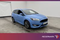 Ford Focus Kombi EcoBoost 125hk ST-Line Sensorer Farthållare