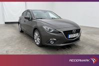 Mazda 3 Sport SKYACTIV-D 150hk Optimum BOSE HUD Skinn Drag