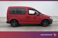 Volkswagen Caddy Life 1.0TSI Värmare Dragkrok 5-Sits PDC