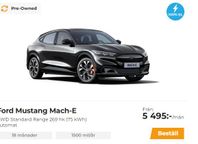 Ford Mustang Mach-E AWD SR 269 hk | P-lease fr.5495:-