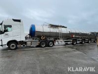 Volvo FH 6x2 med VM Tarm 4-axl tanktrailer