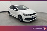 Volkswagen Polo 1.2 TSI 90hk R-Line Sensorer Farthållare