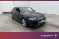 Audi A4 Sedan TDI Q 190hk S-Line Keyless Sensorer Halvskinn