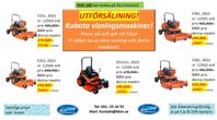 Kubota Gräsklippare utförsäljning Demo/visnings