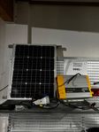 Solpanel inkl omvandlare/inverter