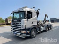 Kranbil med krok Scania R124GB 8x4-4NA 420