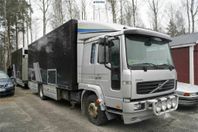 Volvo FL6 L (609) Täckt biltransport med specialbyggt släp