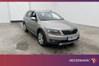 Skoda Octavia Scout TDI 4x4 184hk En-Bruk Värm Sensorer Drag