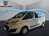 Ford transit Custom 310 Crew Van 2.2 TDCi , 6 sittplatser.