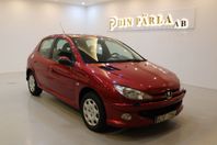 Peugeot 206 5-dörrar 1.4 XS En ägare Lågmil Ny Servad