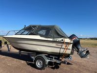 DC-båt Vester 18 med Evinrude 90 hk i fint skick. 49.900:-