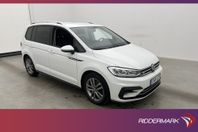 Volkswagen Touran TSI 150hk R-Line 7-Sits Värmar Kamera Drag