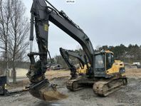 Volvo EC250DL Bandgrävare med rotor, grävsystem och skopor S