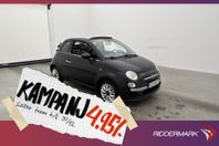 Fiat 500C 1.2 69hk Lounge Sensorer Lågska 4,95% Ränta