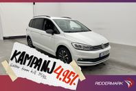 Volkswagen Touran 115hk 7-Sits CarPlay Kamera 4,95% Ränta